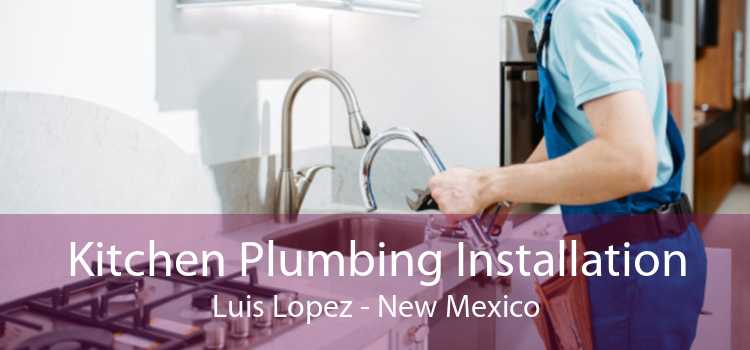 Kitchen Plumbing Installation Luis Lopez - New Mexico
