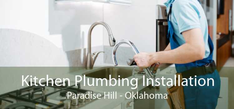 Kitchen Plumbing Installation Paradise Hill - Oklahoma