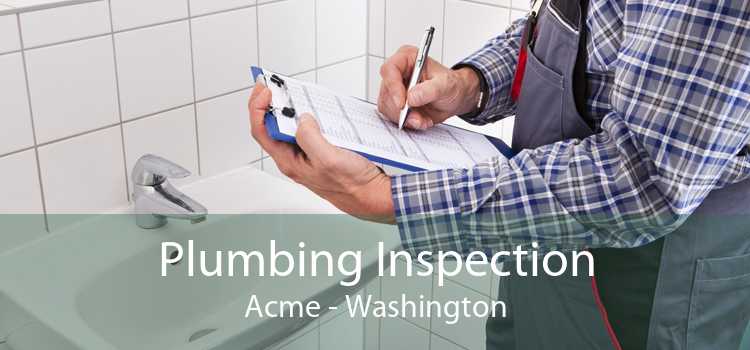Plumbing Inspection Acme - Washington