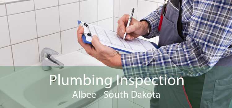 Plumbing Inspection Albee - South Dakota