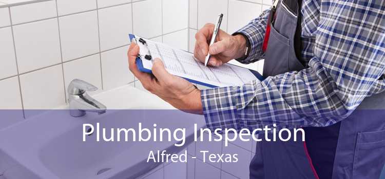 Plumbing Inspection Alfred - Texas