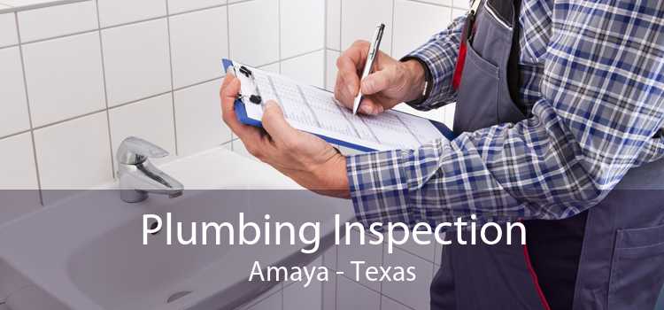 Plumbing Inspection Amaya - Texas