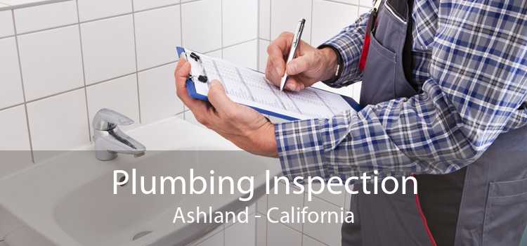 Plumbing Inspection Ashland - California