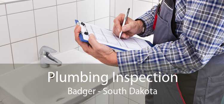Plumbing Inspection Badger - South Dakota