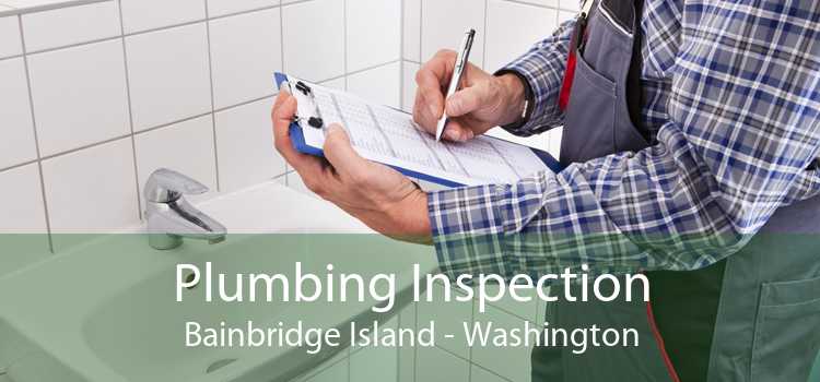 Plumbing Inspection Bainbridge Island - Washington