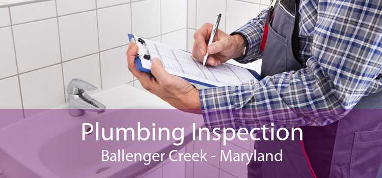 Plumbing Inspection Ballenger Creek - Maryland