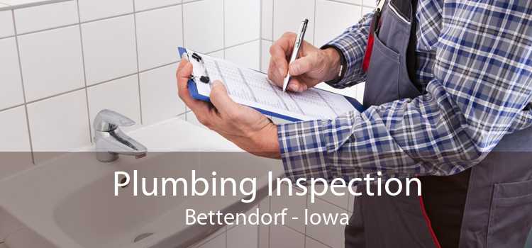 Plumbing Inspection Bettendorf - Iowa