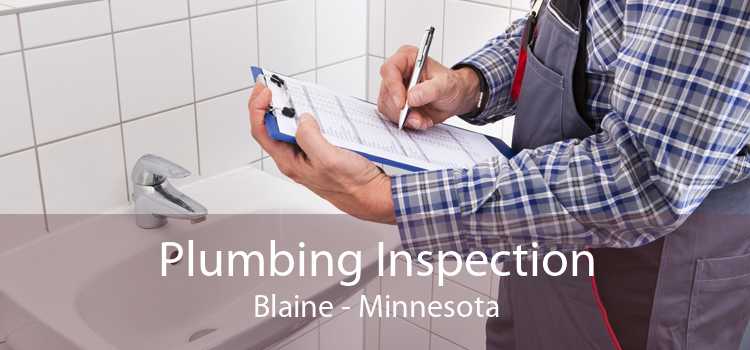 Plumbing Inspection Blaine - Minnesota
