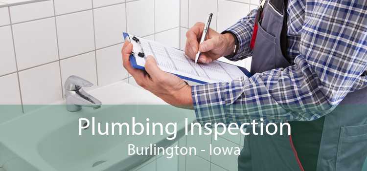 Plumbing Inspection Burlington - Iowa