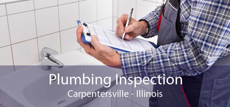 Plumbing Inspection Carpentersville - Illinois