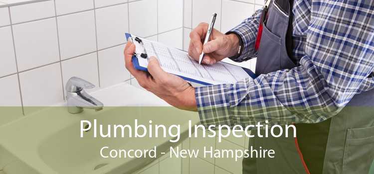 Plumbing Inspection Concord - New Hampshire