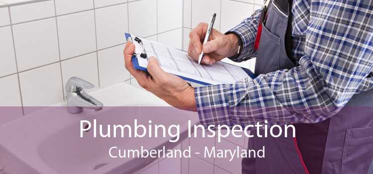 Plumbing Inspection Cumberland - Maryland