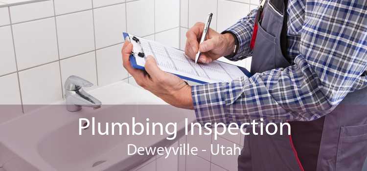 Plumbing Inspection Deweyville - Utah