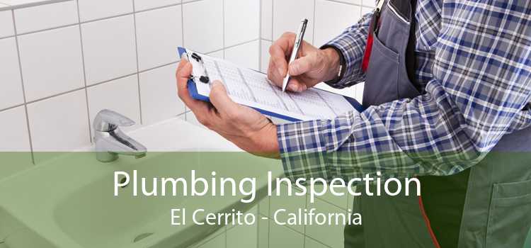 Plumbing Inspection El Cerrito - California