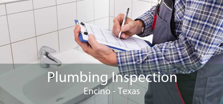 Plumbing Inspection Encino - Texas