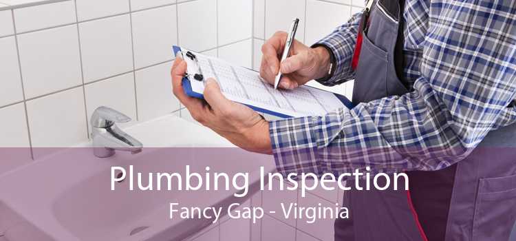 Plumbing Inspection Fancy Gap - Virginia