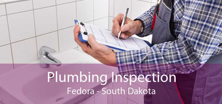 Plumbing Inspection Fedora - South Dakota