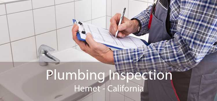 Plumbing Inspection Hemet - California