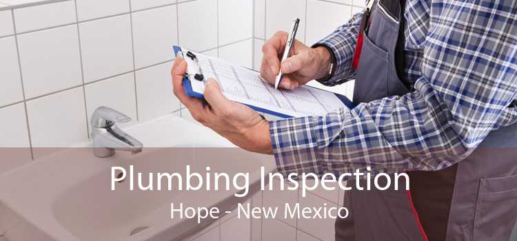 Plumbing Inspection Hope - New Mexico