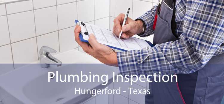 Plumbing Inspection Hungerford - Texas