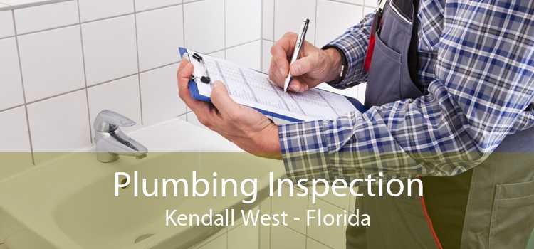 Plumbing Inspection Kendall West - Florida