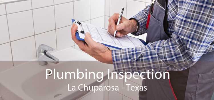 Plumbing Inspection La Chuparosa - Texas
