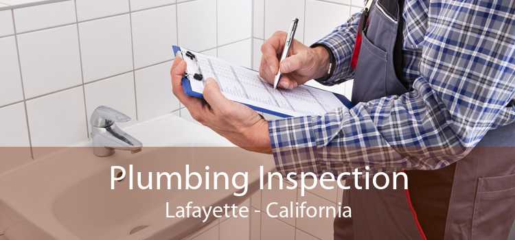 Plumbing Inspection Lafayette - California