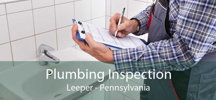 Plumbing Inspection Leeper - Pennsylvania