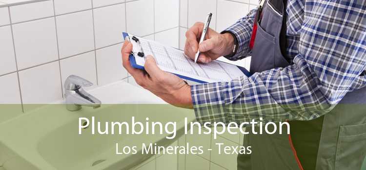 Plumbing Inspection Los Minerales - Texas