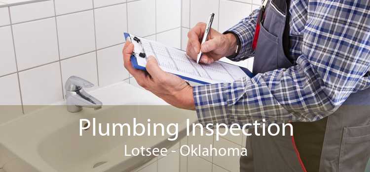 Plumbing Inspection Lotsee - Oklahoma