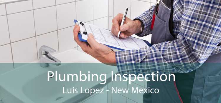 Plumbing Inspection Luis Lopez - New Mexico