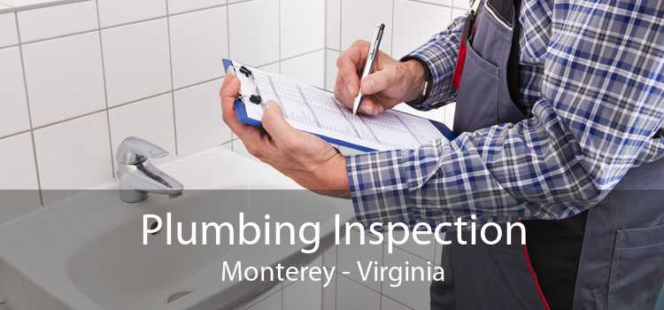 Plumbing Inspection Monterey - Virginia