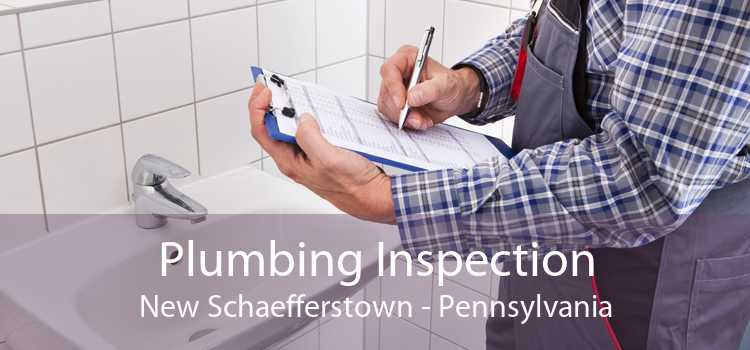 Plumbing Inspection New Schaefferstown - Pennsylvania