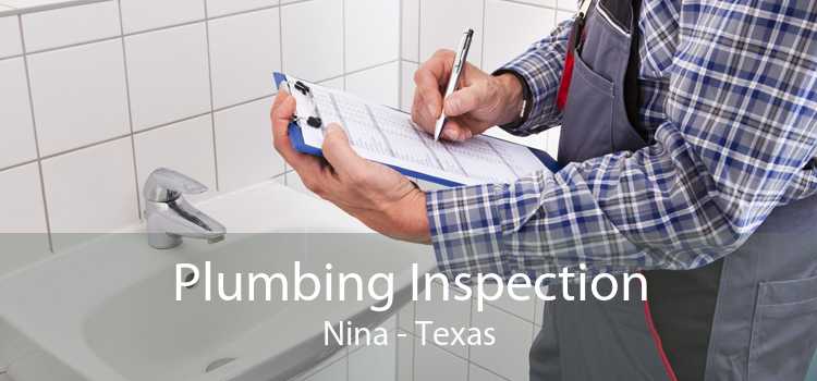 Plumbing Inspection Nina - Texas