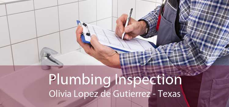 Plumbing Inspection Olivia Lopez de Gutierrez - Texas