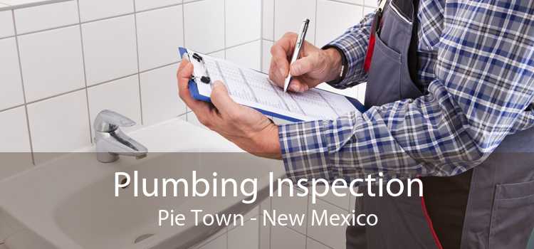 Plumbing Inspection Pie Town - New Mexico