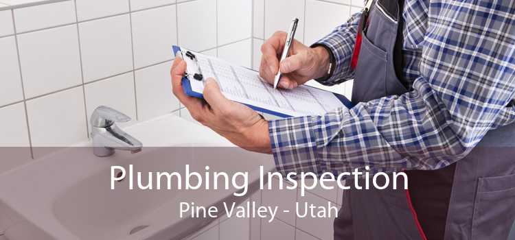Plumbing Inspection Pine Valley - Utah