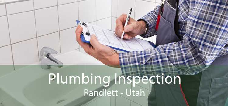 Plumbing Inspection Randlett - Utah