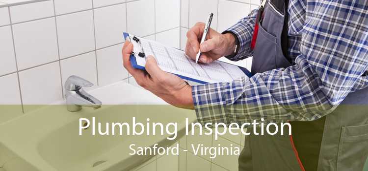 Plumbing Inspection Sanford - Virginia