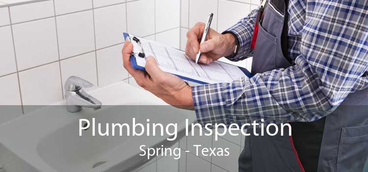 Plumbing Inspection Spring - Texas