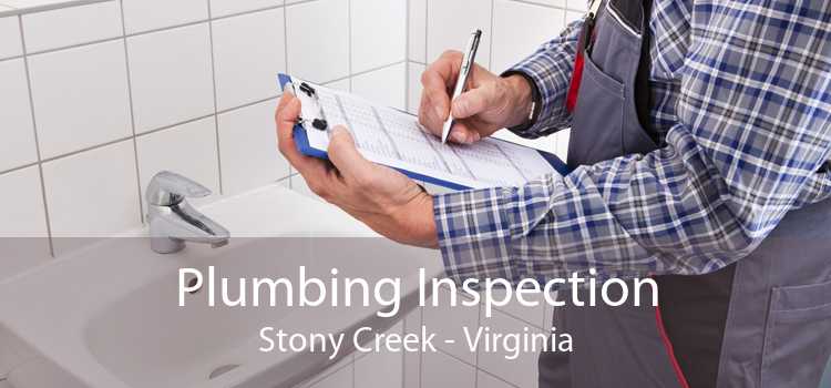 Plumbing Inspection Stony Creek - Virginia