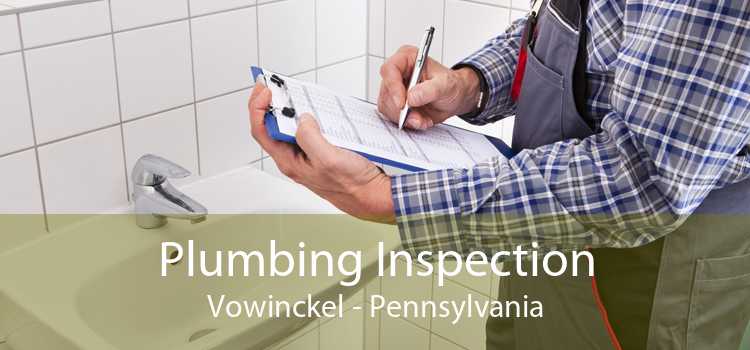 Plumbing Inspection Vowinckel - Pennsylvania