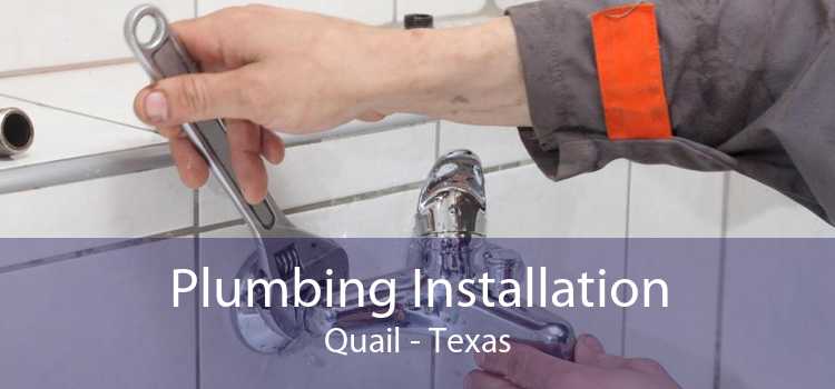 Plumbing Installation Quail - Texas